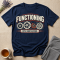 Functioning With Complications Navy T-Shirt